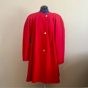 Vintage 80s plus size cape-style coat, wool and cashmere 🐱